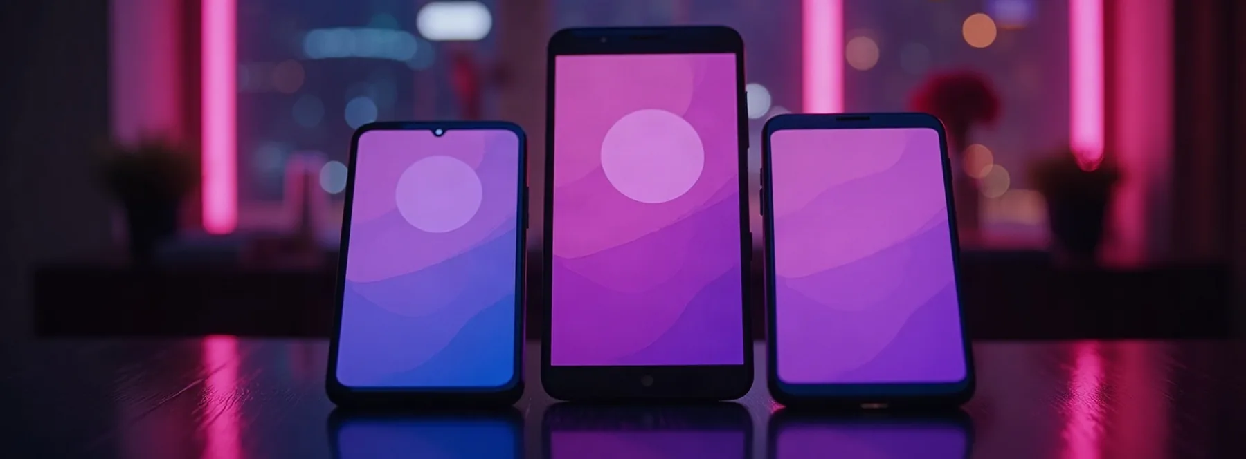 Smartphones affichant des applications de compagnon IA